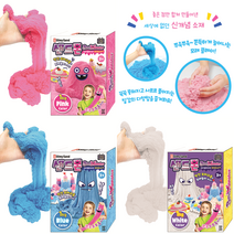 아이슬라이미 모래놀이 클레이 샌드몬스터 슬라임샌드 리필 1kg, 화이트