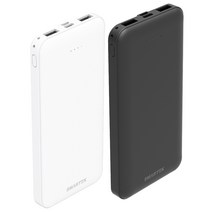 스마텍 듀얼포트 5V 보조배터리 STPB-SL1 10000mAh, 화이트, 상세페이지 참조