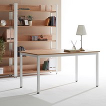 [바보사랑] TS-04 LPM 책상 1200x800 철제 컴퓨터 사무용 일자 데스크, 상세 설명 참조, 선택:화이트프레임/라이트월넛