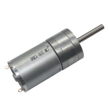 감속기 저속모터 16rpm-1360 rpm 마이크로 저속 소형 기어 모터 25mm x 4mm 긴 출력 샤프트 브래킷 L 모양 장착 DC 기어드, [04] 35 RPM with Bracket, [01] DC 6volt