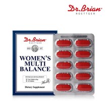 닥터브라이언 우먼스 멀티 밸런스 30정 여성 멀티비타민 미네랄 종합 영양제 활력 에너지 면역기능 6중복합기능성 건강 기능식품, 1850mg x 30정 3박스
