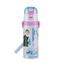 겨울왕국21 엘사 원터치스텐보틀 470ml/보냉전용/어깨끈물통