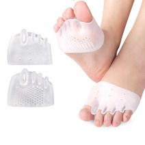 거북목 자세교정 실리콘 Bunion 교정기 발가락 분리기 깔창 앞발 패드 손가락 외반증, 02 1Pair G128 T
