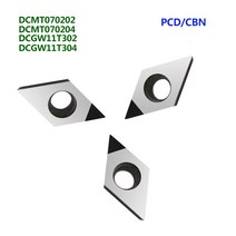밀링 툴 1PC 다이아몬드 PCD CBN 삽입 CNC 선반 커터 도구 DCMT070204 DCMT070202 DCGT11T302 DCGT11T304 금속, [01] DCMT070202, [02] CBN, 01 DCMT070202_02 CBN