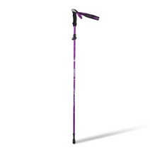 하이킹 스틱 조정 가능한 캠핑 트레킹 폴 땀 흡수 그립 초경량 여행 배낭 등산 목발, Purple, 유형2