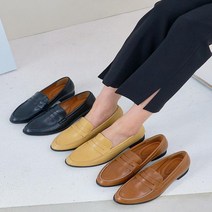 다잇템 여자 알바 FW 키큰녀 페니 다크컬러 단화