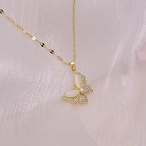 스타일리쉬 심플 캣츠아이석 나비 냉풍 소중 패션 심플 기질 펜던트 목걸이 여성스러운