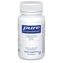 해외 Pure Encapsulations Zinc 30mg 아연 90캡슐, 1개