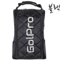 GH골프로(GolPro) 프리미엄 퀼팅 슈즈백 / 신발주머니, 블랙, 1개