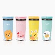 카카오프렌즈 리틀프렌즈 그래픽 스텐 텀블러 400ml, 상세설명 참조, 라이언
