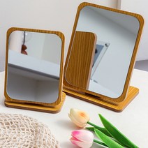 데일리나 탁상 원목거울+화이트 마커펜 S, 2개