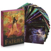 Bowear 초보자를 위한 타로 카드 간단하고 직관적인 카드 덱 운세 게임 점술 도구 전문가 독자를 52개의 오라클 덱이 있는 부드러운 카드스톡 261554, Pink + Fairies