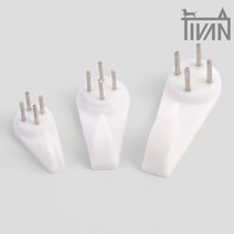 벽지 고정핀 석고보드 벽에액자 걸기 합판 핀후크, 사이즈, 소(4P)