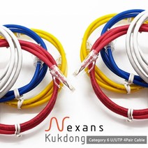 극동전선 넥상스 NKD42R.660 제작 랜케이블 레드 (30M CAT.6 UTP), 1개