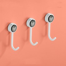 벽걸이 옷걸이 욕실 코트 후크 침실 가운 후크 키 후크 거실 장식 후크 홈 액세서리, 3 Pcs (White)