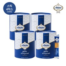 Attiki 아티키 그릭 허니 타임 천연꿀 스틱, 4박스, 30포
