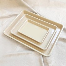 코지트레이 3P세트 컬러쟁반세트 홈카페 트레이 베이킹 식기건조받침, 베이지