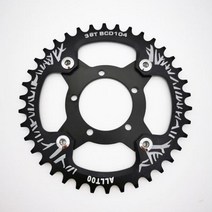 전기자전거모터 바팡모터 Bafang BBS01/02 용 어댑터 및 액세서리 나사가 있는 전기 자전거 체인링 미드 드라이브 모터 스프로킷 휠 32T-38T, [04] Black 38T