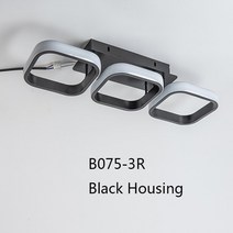 천장등 현대 led 샹들리에 펜던트 램프 미니멀리스트 패션 펜던트 조명 거실 침실 스퀘어 프레임 링 교수형 홈 조명, b075-3r, 하얀색