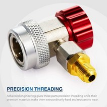 매니폴드게이지 압력 게이지 에어컨 냉매 에어 콤프레샤 가스 주입기 메니폴드 매니폴더 퀵, 1pcs 높이