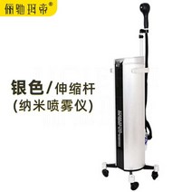 헤어 스팀기 모발 두피 가습기 헤어캡 미용실 스티머 머리 머리망 미스트기기 스팀 미용기계, 실버  나노 스프레이 ( 스트레치 스탠드)