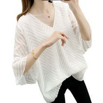 베러댓걸 마리애 7부 루즈핏 블라우스