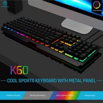 키보드 레이저 무접점 무선 razer 게임 백라이트 USB 유선 키보드 104 키 금속 분리형 손 받침대 기계적 느, 한개옵션2, 08 GK60 Black, 한개옵션1