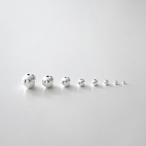 실버925 은볼 6-8mm 구슬 비즈공예 팔찌만들기 낱개 DIY 재료 악세사리 부자재, 8mm