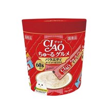 챠오 츄르 버라이어티 고양이 간식, 참치, 닭가슴살, 가다랑어, 840g, 1개