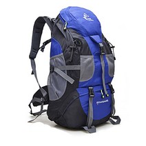 50L 하이킹 배낭 등산 가방 야외 배낭 캠핑 트레킹 방수 스포츠 가방 배낭 가방 등산 여행 배낭, 50L 네이비