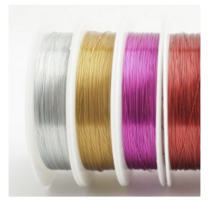 칼라 와이어네일, 실버, 1개