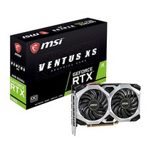 MSI 게이밍 지포스 RTX 2060 6GB GDRR6 192비트 HDMI/DP 레이 트레이싱 튜링 아키텍처 VR 레디 그래픽 카드(RTX 2060 VENTUS XS 6G OC)