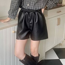 샌디 밴딩 레더 4부 반바지