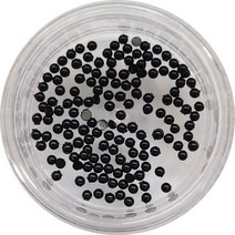 네일쎈 네일스톤파츠 아크릴 스톤 원형라운드 1.5mm 150pcs, 1개, 블랙