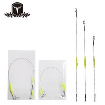 TJ코리아 티타늄 와이어 케미 갈치 채비 1봉 2개입 (케미 티타늄 와이어 갈치채비), 티타늄와이어20cm 1봉