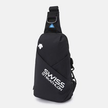 데상트 스위스트라이애슬론 슬링백 M SO123CBG20BLK, FREE