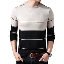 남자니트티 반집업 목폴라 앙고라 스웨터 가을 남자 풀 오버 O 넥 망 스트라이프 슬림 Knittwear 캐주얼 레인 플러스