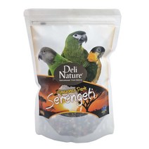델리네이쳐 세렌게티사료1kg 세네갈사료 카이큐사료 한스마카오사료 대형앵무새사료 수입새사료 사료, 1개, 800g