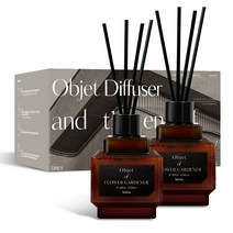 헤트라스 갤러리 오브제 디퓨저 200ml x2개 + 섬유스틱 8개 선물세트, 백화점1층향