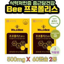 프로폴리스 아연 혼합 종건당 건강 60캡슐 2개월분 영양제 식약처인증 마늘발효추출물 스테아린산마그네슘 이산화규소 말토덱스트린 건조효모 결정셀룰로오스 유당혼합분말