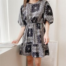 드레스날다 요즘핫하잖아 페이즐리 원피스 ops1093