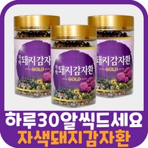 국내산 국산 자색 돼지 감자 100% 환 골드 뽕잎 천연재료 가루 분말 3병