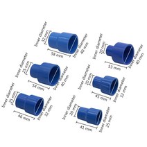 ibc탱크 25 20mm 40 32mm 40/32 20/25mm PVC 스트레이트 감소 커넥터 파이프 감속기 어댑터 관개 워터 피팅 1 개, 03 파란_06 25mm-20mm