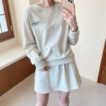 블랑로사 콤비나 카고스커트 맨투맨세트
