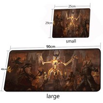 마우스 패드 회사 디아블로 2 게임 초대형 블랙 소프트 매트 키보드 맞춤형 책상 카펫 러그 Pc 40x90 게이머 테이블, [10] 10, 1개