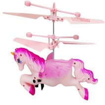 충돌 방지 비행 헬리콥터 매직 핸드 UFO 볼 항공기 감지 미니 유도 드론 어린이 전기 전자 장난감, unicorn