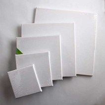 학습교재용 정사각형 캔버스천액자 12x12cm 2개단위판매