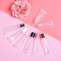 셀프천사 파운데이션 공병 공 용기 비비 크림 립 밤 치약 튜브, 50개, 화이트-15ml