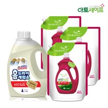 아토세이프 액체 세탁 세제 1.8L 3개+다운워시 점퍼 패딩 이불 전용세제 구스 1.13L 1개, 단품없음