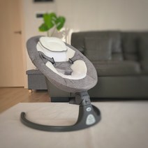 마마루 스마트스윙 바운서 각도조절 신생아침대, 그레이+토이바촉감인형세트